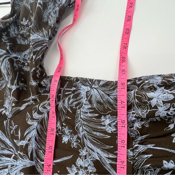 SAIPH lab Santorini Floral Dress Size L Cotton Italy Relaxed Coastal - Picture 5 of 6